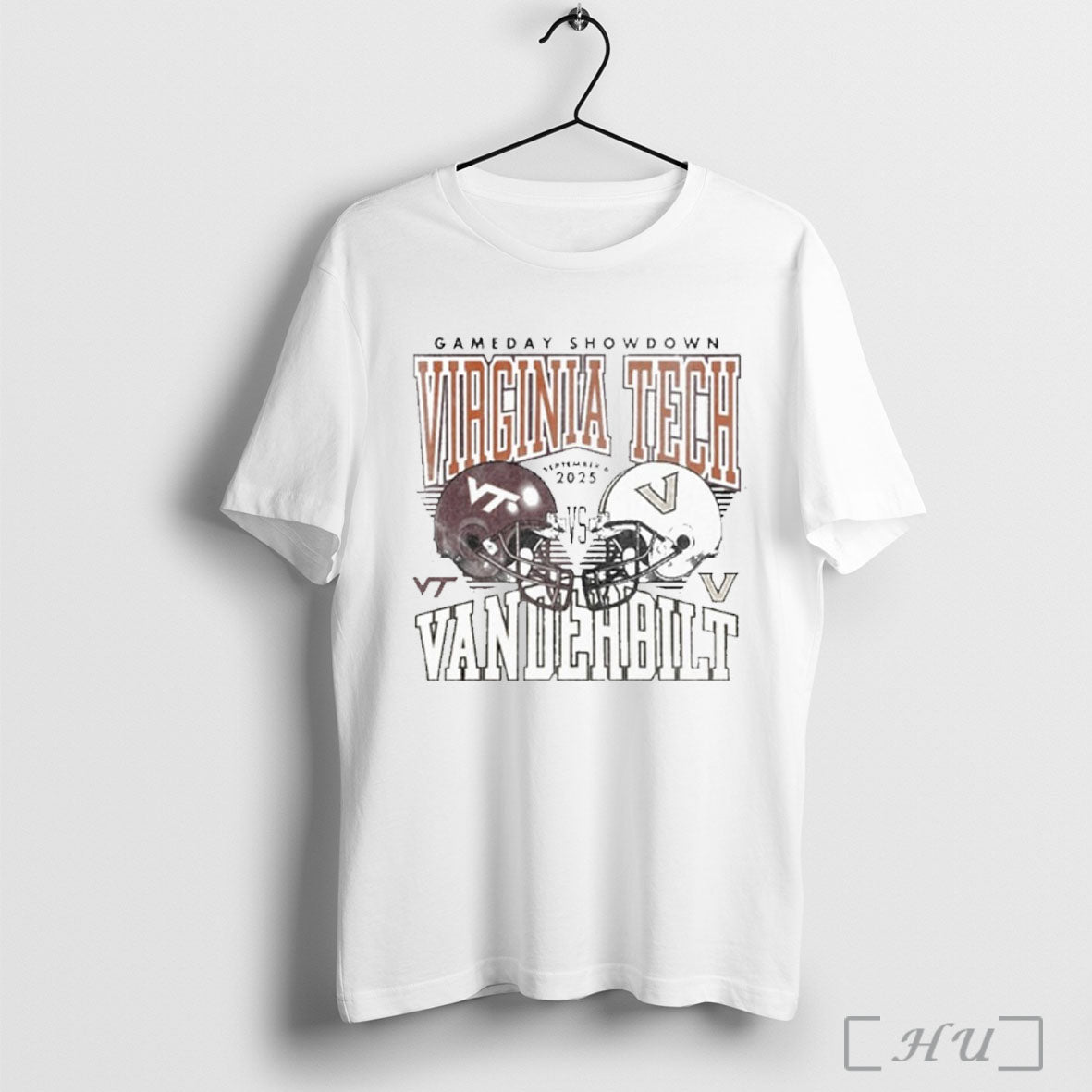 Officials Gameday Virginia Tech Vs Vanderbilt September 6 2025 Duel Helmet T Shirt Unisex T-shirt, Sweatshirt, Hoodie, Long Sleeve Tee - T-Shirt, Sweatshirt, Hoodie