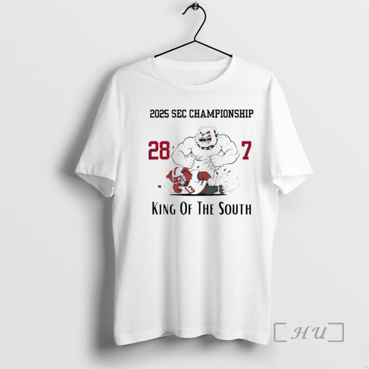 Officials Georgia Bulldogs 2025 Sec Conference Championship 28 7 King Of The South Premium - T-Shirt, Sweatshirt, Hoodie