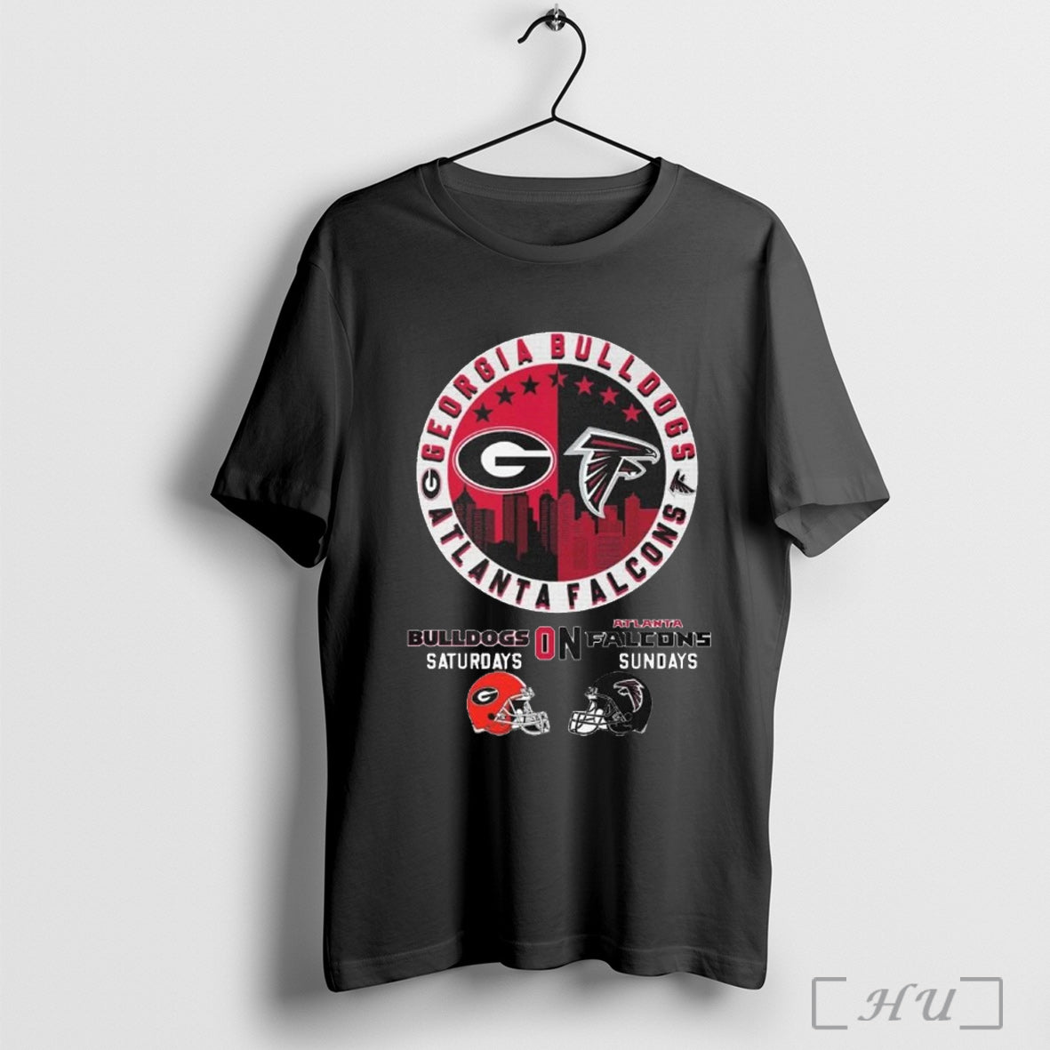 Officials Georgia Bulldogs On Saturdays And Atlanta Falcons On Sundays T Shirt Unisex T-shirt, Sweatshirt, Hoodie, Long Sleeve Tee - T-Shirt, Sweatshirt, Hoodie