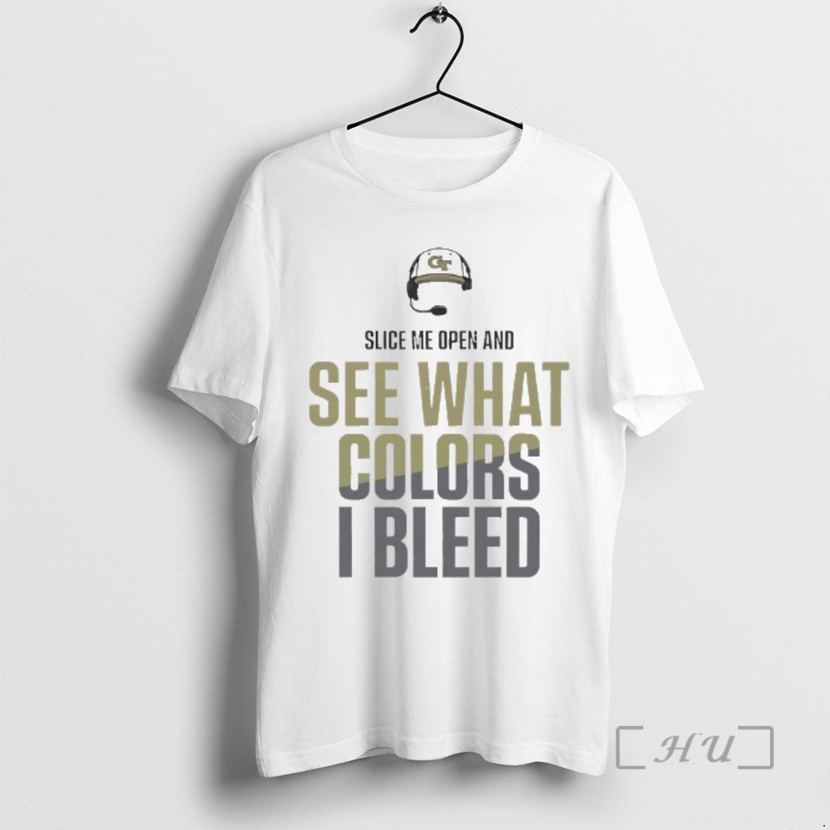 Officials Georgia Tech Slice Me Open And See What Colors I Bleed Premium T Shirts - T-Shirt, Sweatshirt, Hoodie