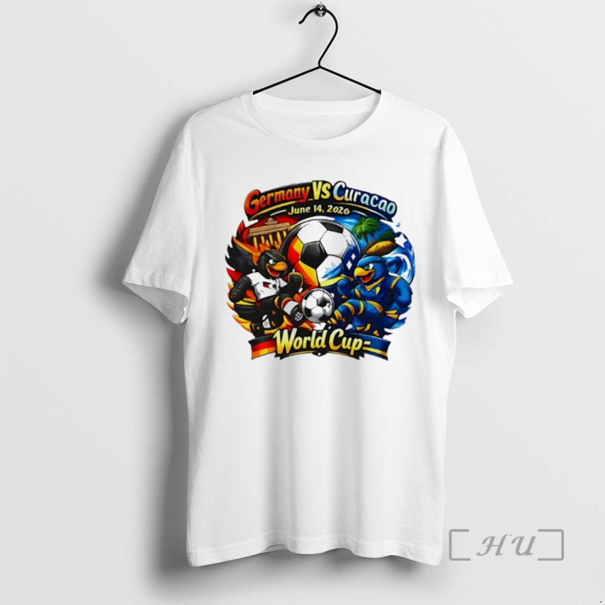 Officials Germany Vs Curacao 2026 World Cup Mascot - T-Shirt, Sweatshirt, Hoodie