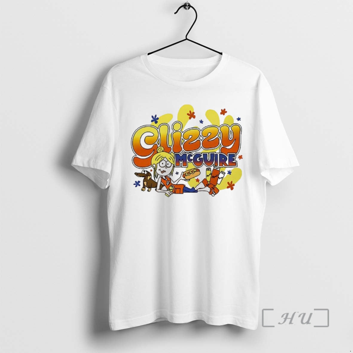 Officials Glizzy Mcguire Lizzie And Hot Dog Cartoon - T-Shirt, Sweatshirt, Hoodie