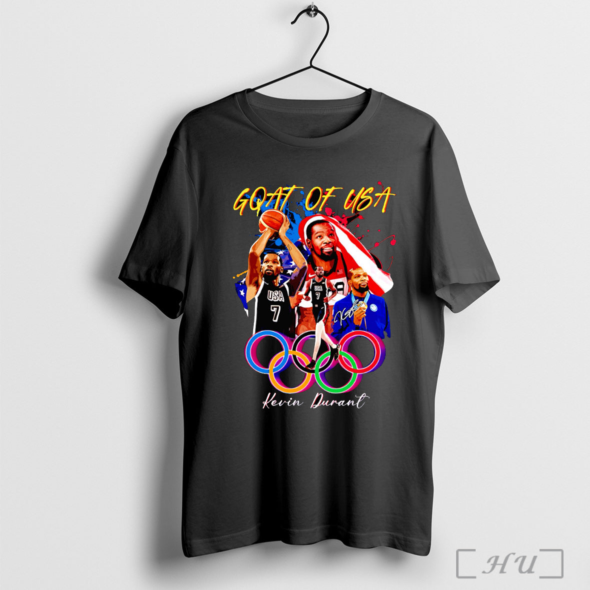 Officials Goat Of Usa Kevin Durant Graphic T Shirt Unisex T-shirt, Sweatshirt, Hoodie, Long Sleeve Tee - T-Shirt, Sweatshirt, Hoodie