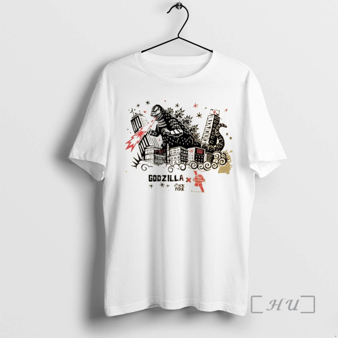 Officials Godzillas 70th Anniversary Pabst Blue Ribbon Godzilla Unisex T-shirt, Sweatshirt, Hoodie, Long Sleeve Tee - T-Shirt, Sweatshirt, Hoodie