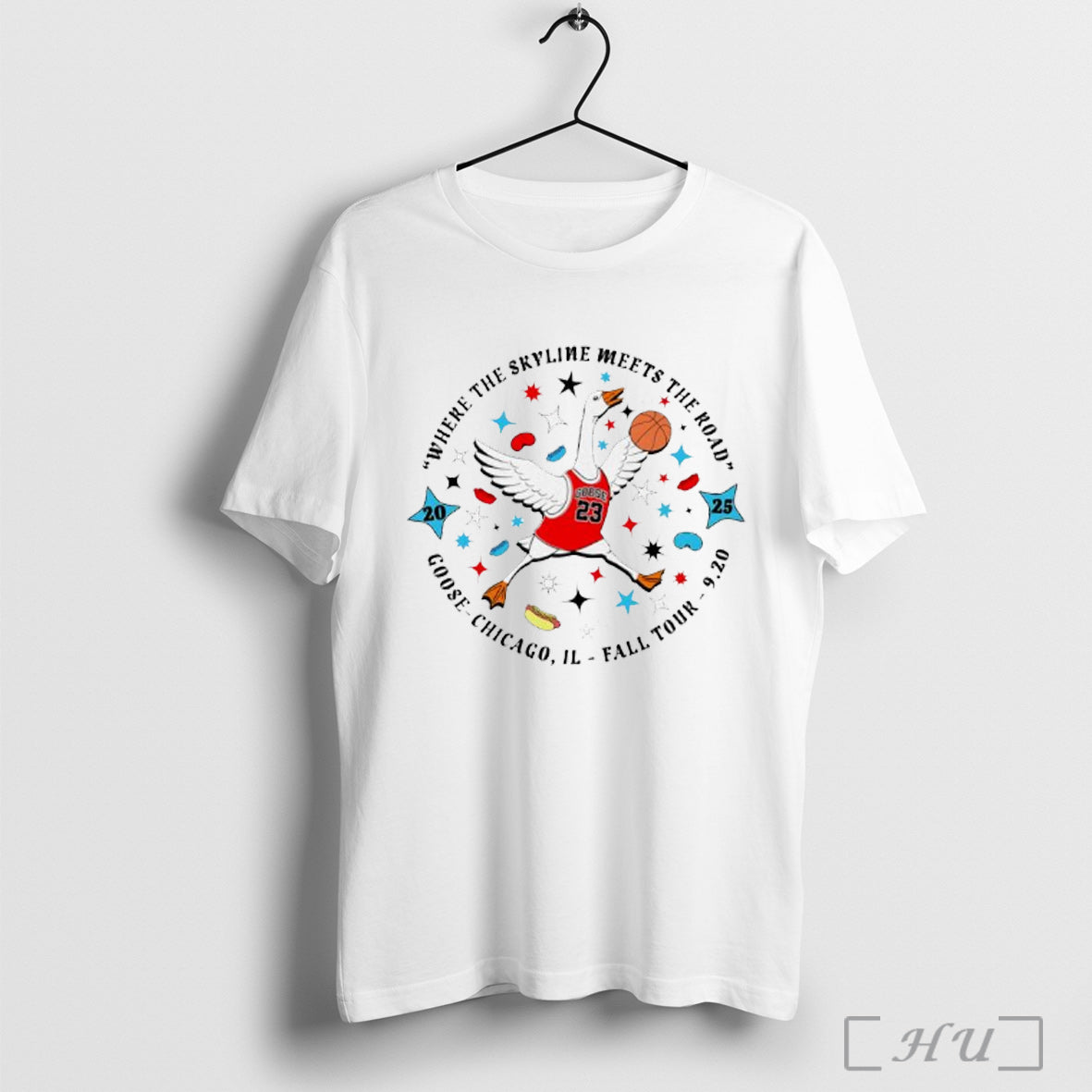 Officials Goose Chicago Where The Skyline Meets The Road T Shirt Unisex T-shirt, Sweatshirt, Hoodie, Long Sleeve Tee - T-Shirt, Sweatshirt, Hoodie