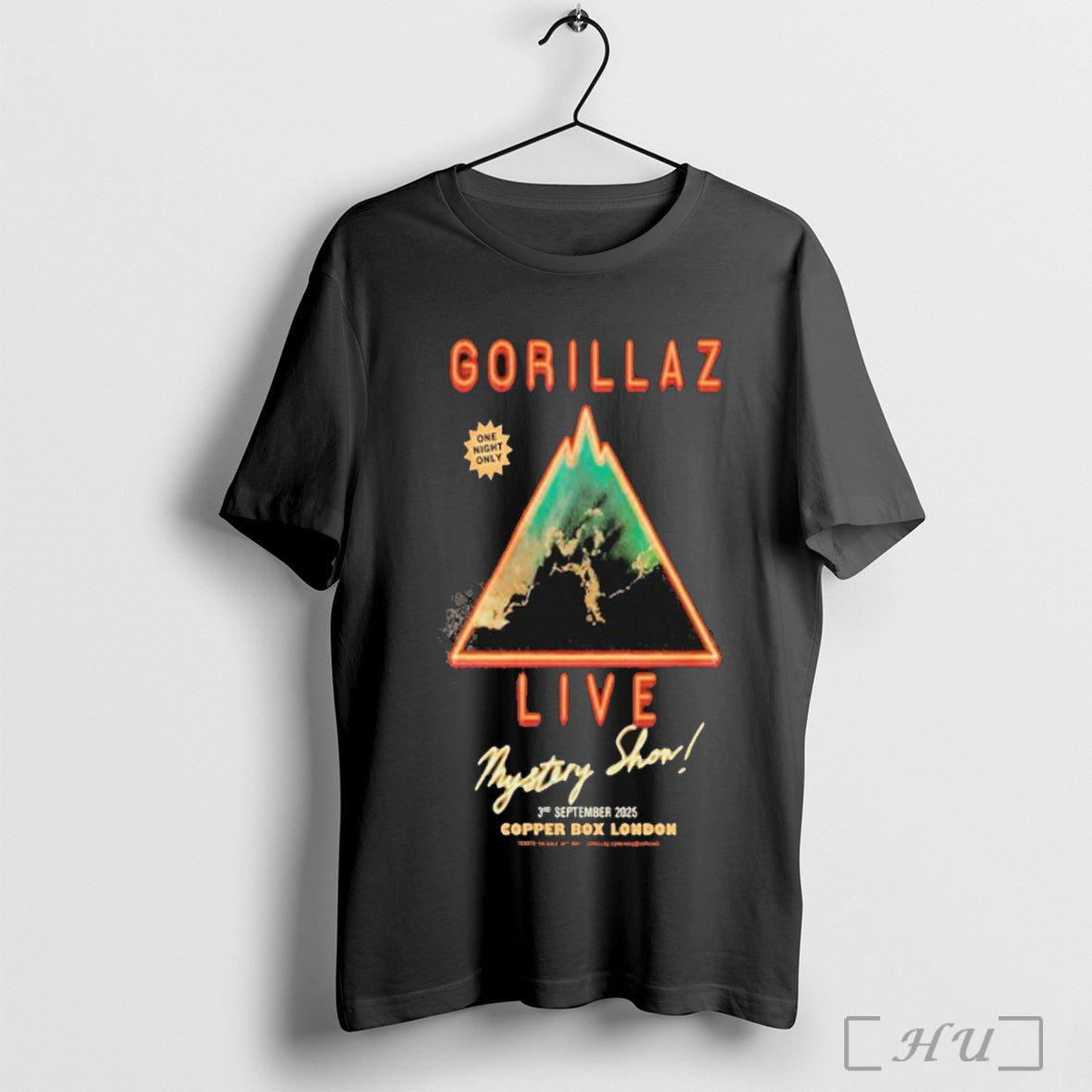 Officials Gorillaz London Uk Sept 03 2025 Mystery Show T Shirt Unisex T-shirt, Sweatshirt, Hoodie, Long Sleeve Tee - T-Shirt, Sweatshirt, Hoodie