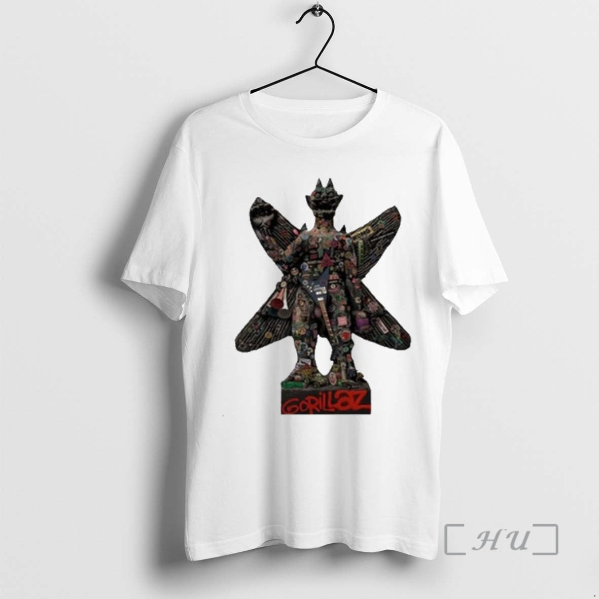 Officials Gorillaz Pazuzu White Unisex T-shirt, Sweatshirt, Hoodie, Long Sleeve Tee - T-Shirt, Sweatshirt, Hoodie