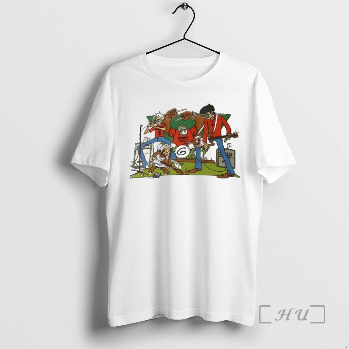 Officials Gorillaz Band Music Equipment Unisex T-shirt, Sweatshirt, Hoodie, Long Sleeve Tee - T-Shirt, Sweatshirt, Hoodie