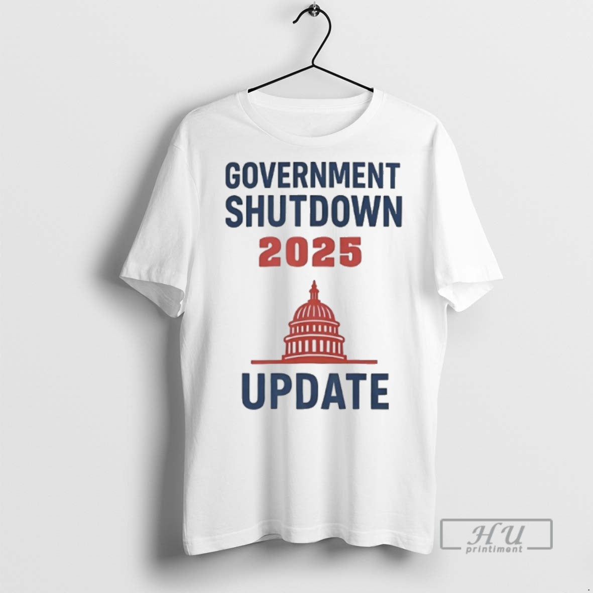 Officials Government Shutdown 2025 Update T Shirts Unisex T-shirt, Sweatshirt, Hoodie, Long Sleeve Tee - T-Shirt, Sweatshirt, Hoodie