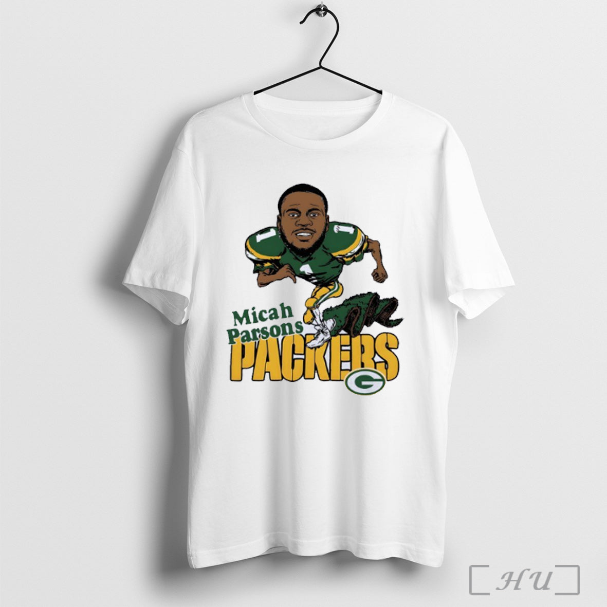 Officials Green Bay Packers Micah Parsons Caricature Player T Shirt Unisex T-shirt, Sweatshirt, Hoodie, Long Sleeve Tee - T-Shirt, Sweatshirt, Hoodie