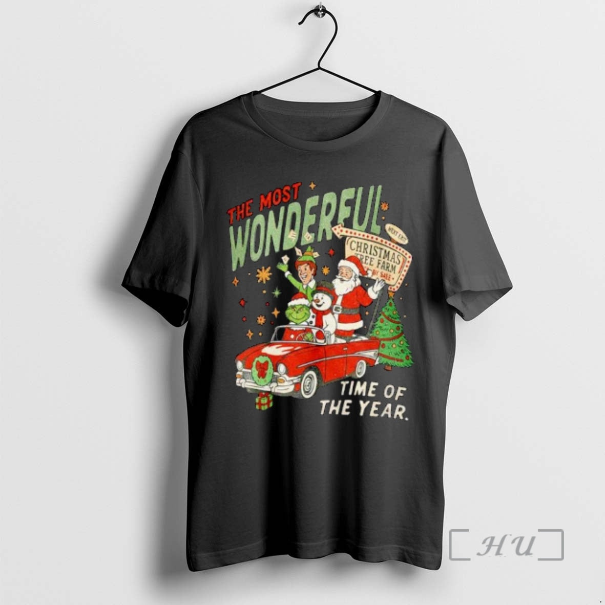 Officials Grinch Santa Elf Snowman The Most Wonderful Time Of The Year Ornaments Premium - T-Shirt, Sweatshirt, Hoodie