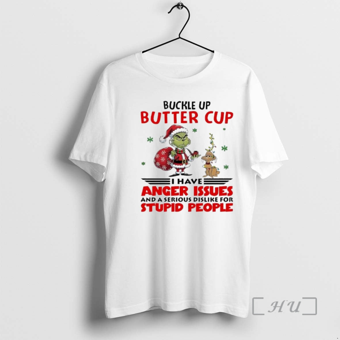Officials Grinch And Dog Max Buckle Up Butter Cup - T-Shirt, Sweatshirt, Hoodie