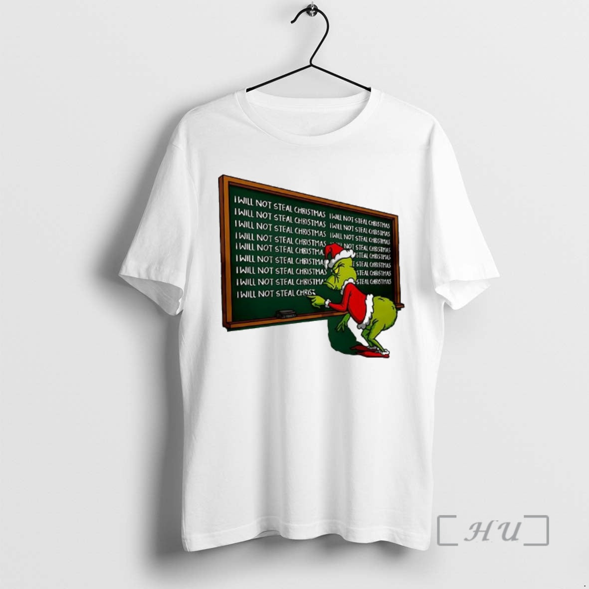 Officials Grinch Copied Punishment I Will Not Steal Christmas - T-Shirt, Sweatshirt, Hoodie