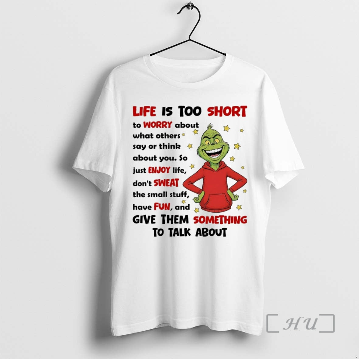 Officials Grinch Life Is Too Short Give Them Something To Talk About Circle Premium - T-Shirt, Sweatshirt, Hoodie