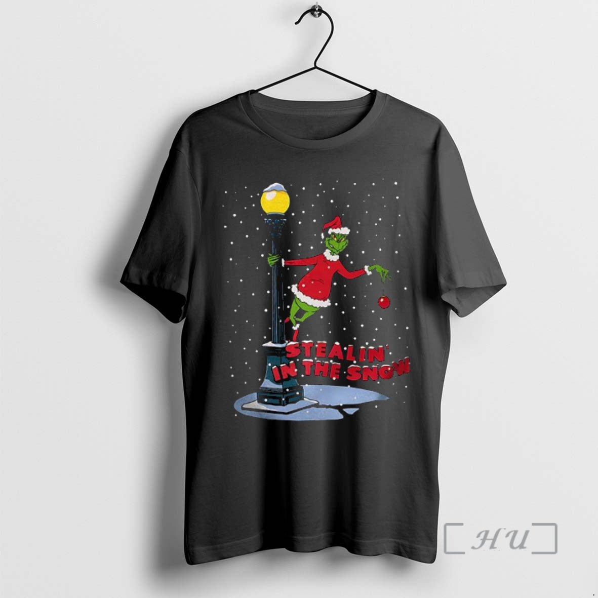 Officials Grinch Stealing In The Snow Cartoon Christmas - T-Shirt, Sweatshirt, Hoodie