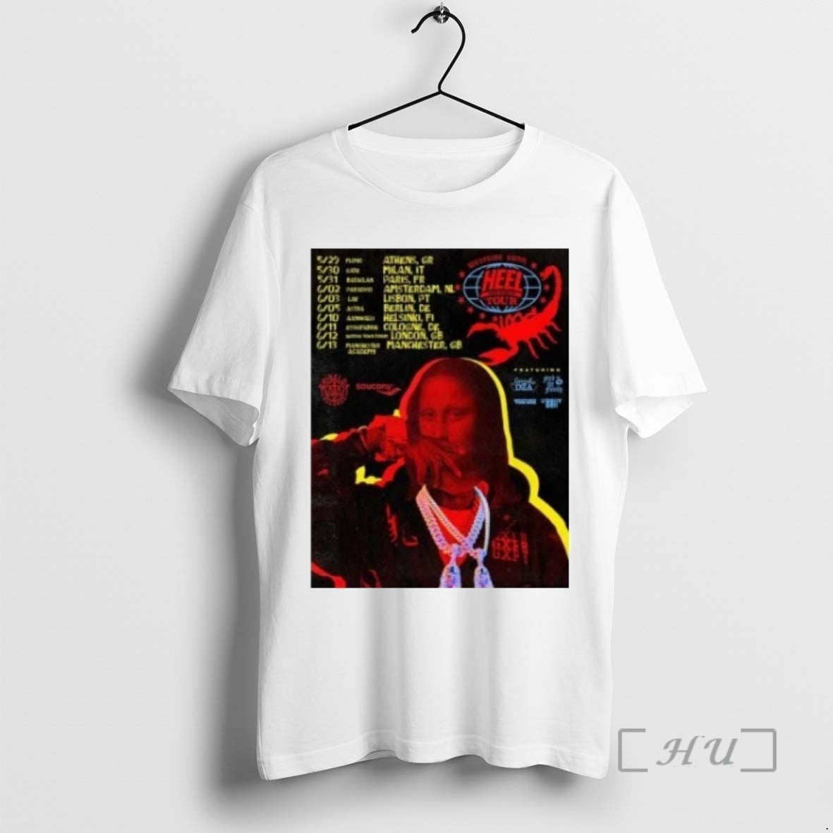 Officials Gunn Heel The World Tour 2026 Europe And Uk Unisex T-shirt, Sweatshirt, Hoodie, Long Sleeve Tee - T-Shirt, Sweatshirt, Hoodie