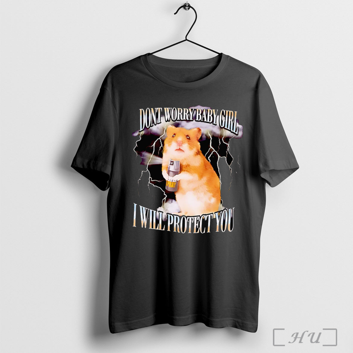 Officials Hamster Dont Worry Baby Girl I Will Protect You T Shirt Unisex T-shirt, Sweatshirt, Hoodie, Long Sleeve Tee - T-Shirt, Sweatshirt, Hoodie