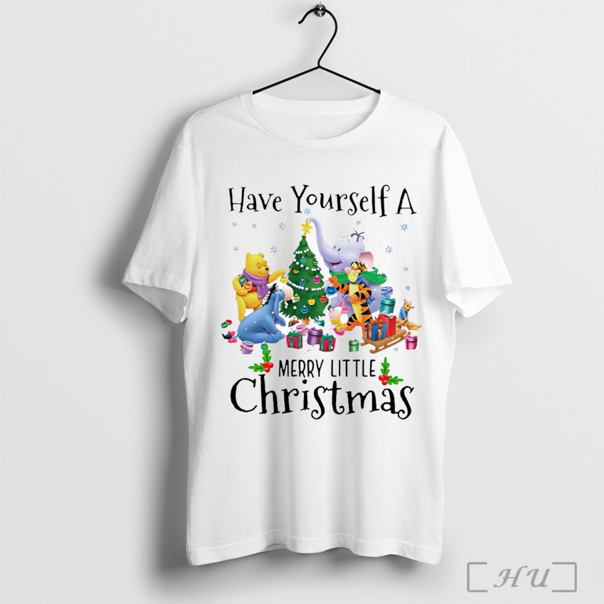 Officials Have Yourself Merry Little Christmas Pooh And Friends T Shirt Unisex T-shirt, Sweatshirt, Hoodie, Long Sleeve Tee - T-Shirt, Sweatshirt, Hoodie