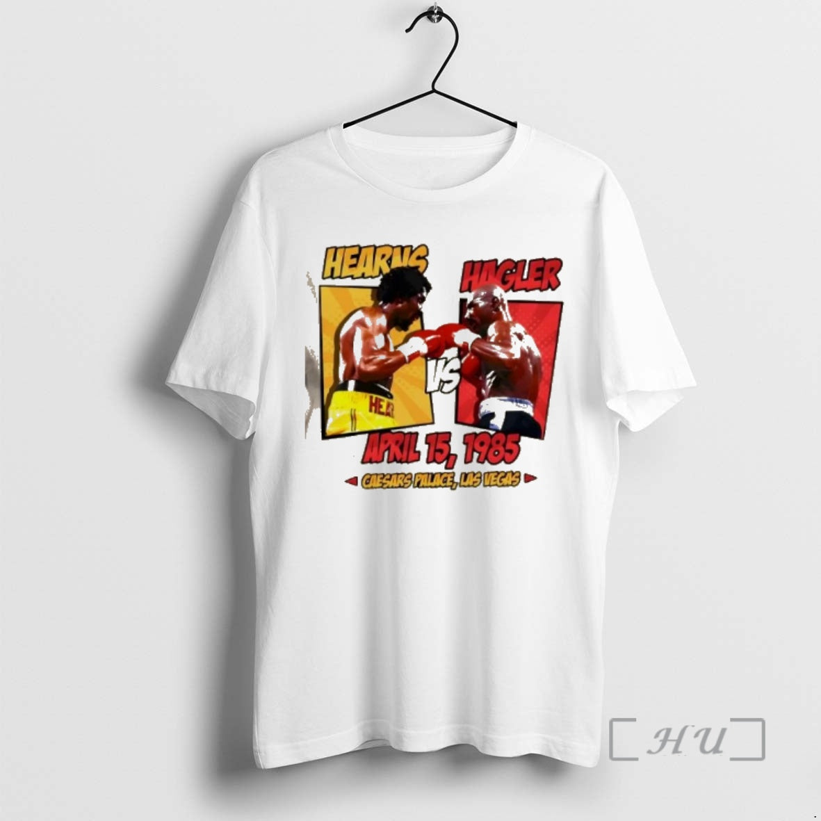 Officials Hearns Vs Hagler April 15 1985 Caesars Palace Las Vegas Graphic Premium T Shirts - T-Shirt, Sweatshirt, Hoodie