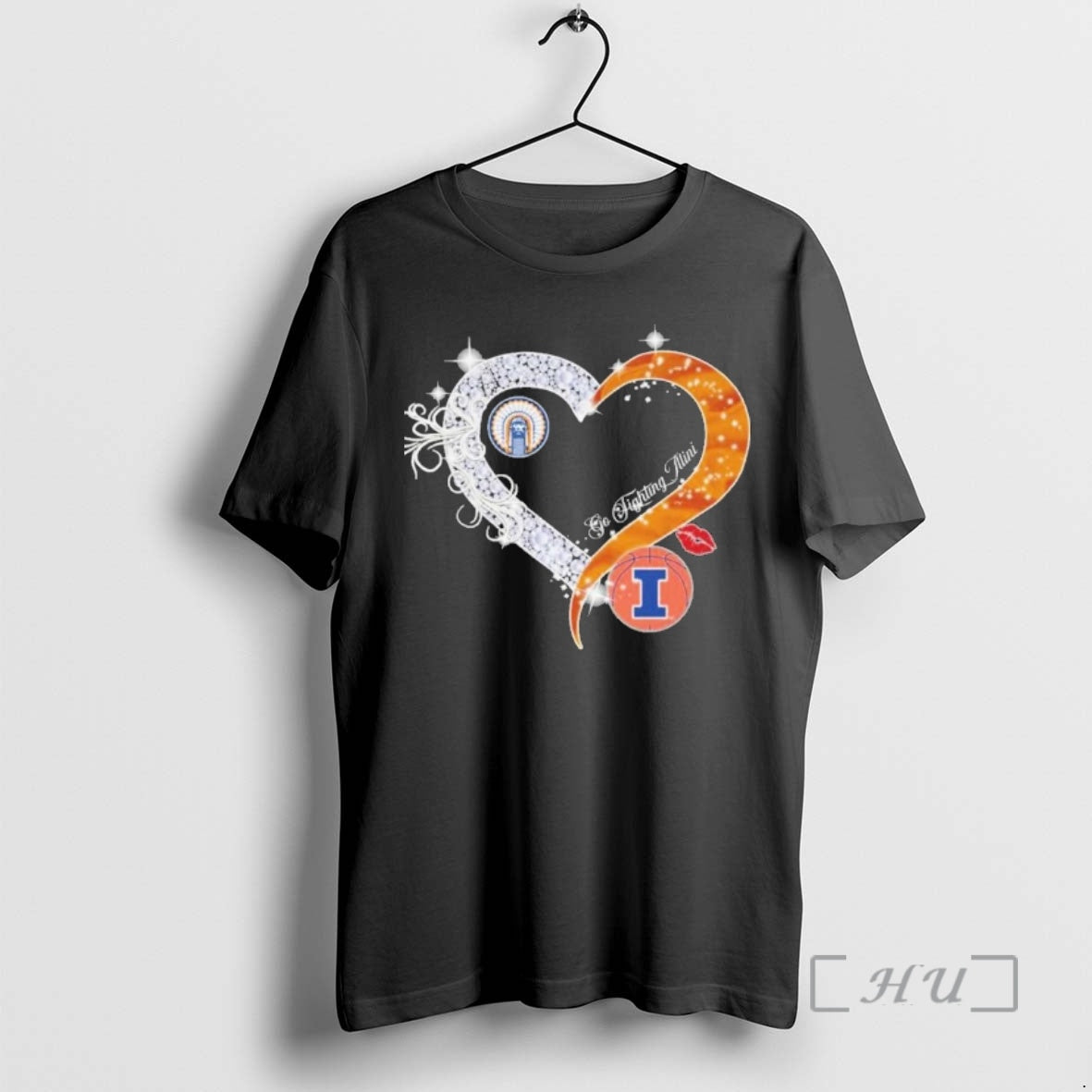 Officials Heart Illinois Fighting Illini Mens Final Four 2026 Unisex T-shirt, Sweatshirt, Hoodie, Long Sleeve Tee - T-Shirt, Sweatshirt, Hoodie