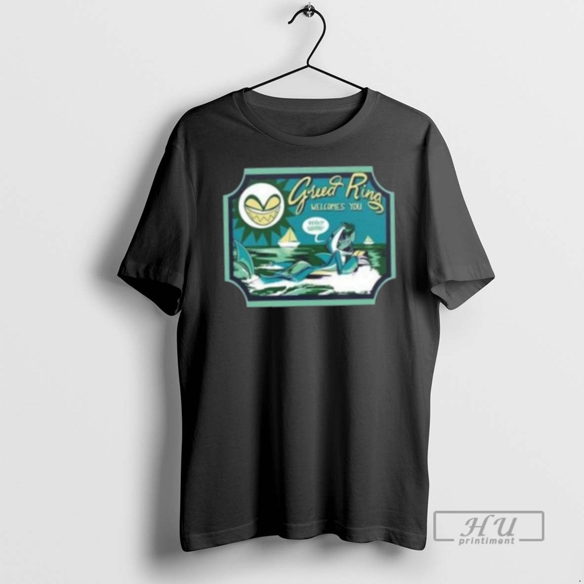 Officials Helluva Boss Chaz Halloween Slasher Shark Robot T Shirts Unisex T-shirt, Sweatshirt, Hoodie, Long Sleeve Tee - T-Shirt, Sweatshirt, Hoodie