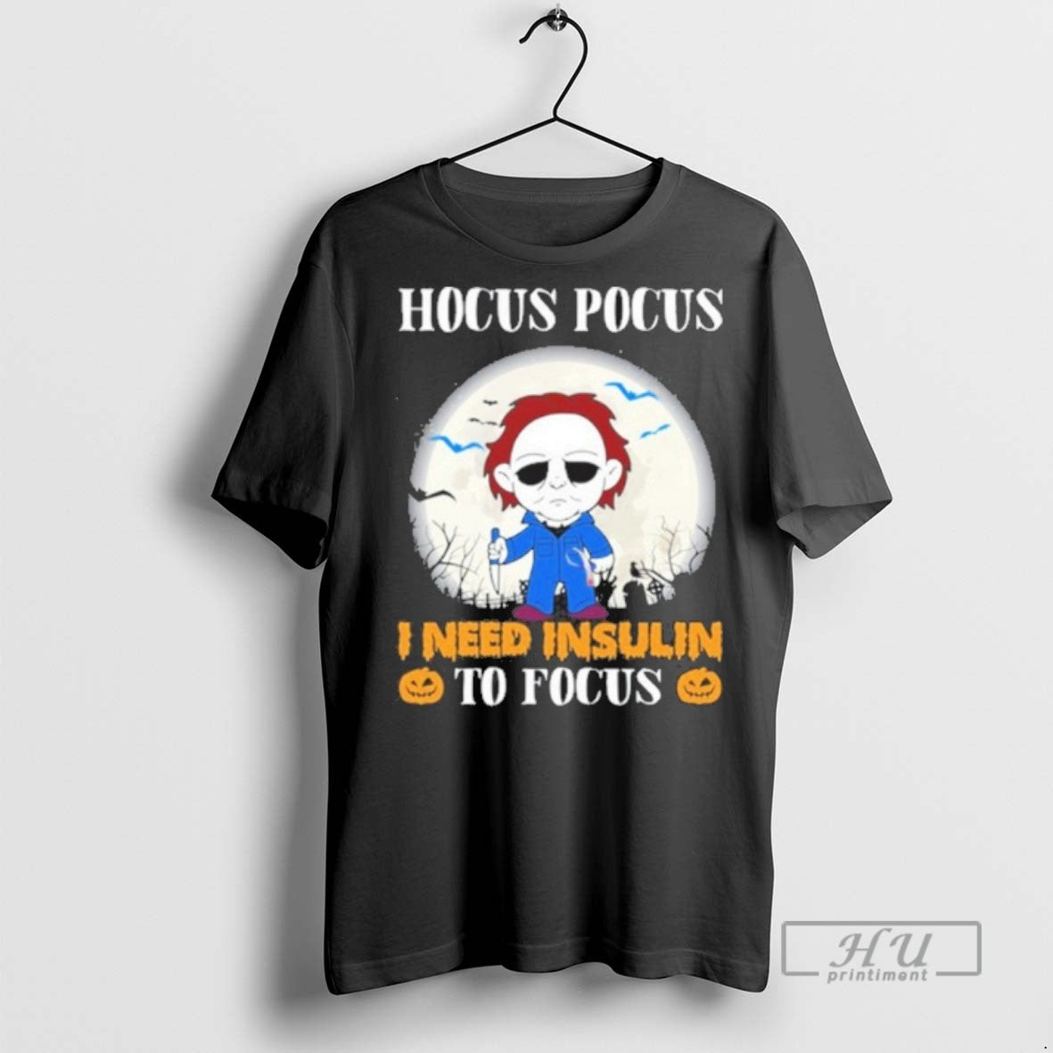 Officials Hocus Pocus I Need Insulin To Focus Halloween T Shirts Unisex T-shirt, Sweatshirt, Hoodie, Long Sleeve Tee - T-Shirt, Sweatshirt, Hoodie