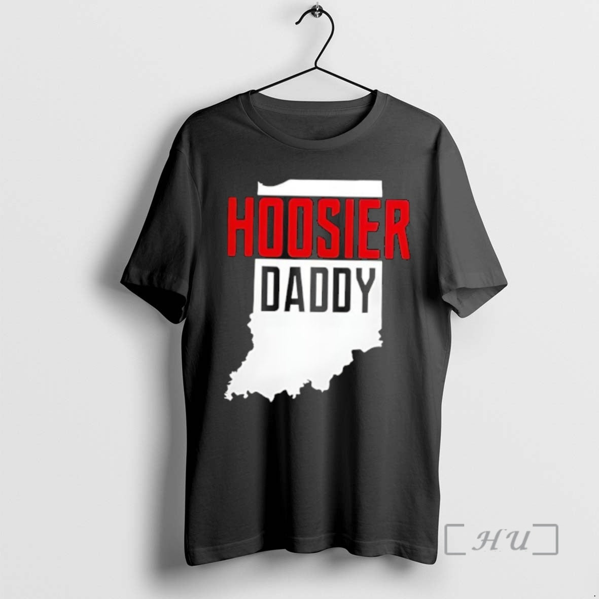 Officials Hoosier Daddy Indiana State Map - T-Shirt, Sweatshirt, Hoodie
