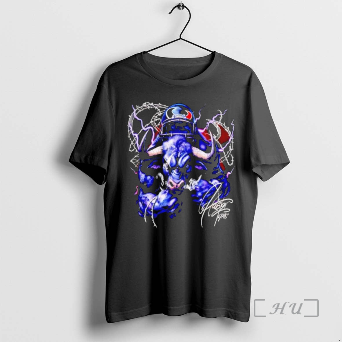 Officials Houston Texans Angry Bull Football Helmet Barbed Wire Graphic - T-Shirt, Sweatshirt, Hoodie