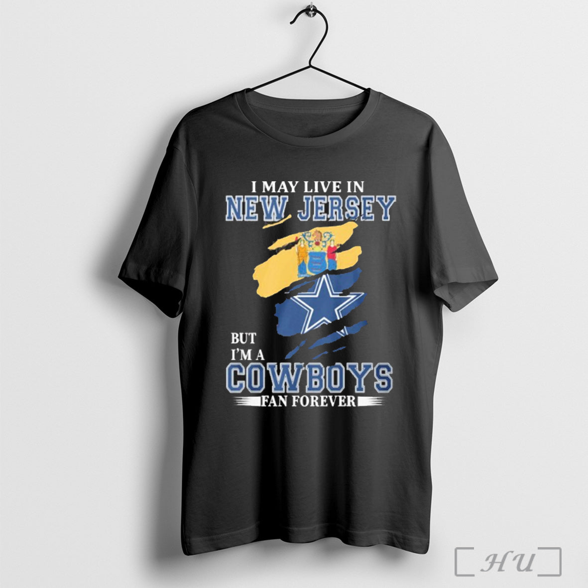 Officials I May Live In New Jersey But Im A Dallas Cowboys Fan Forever football jersey product view 1