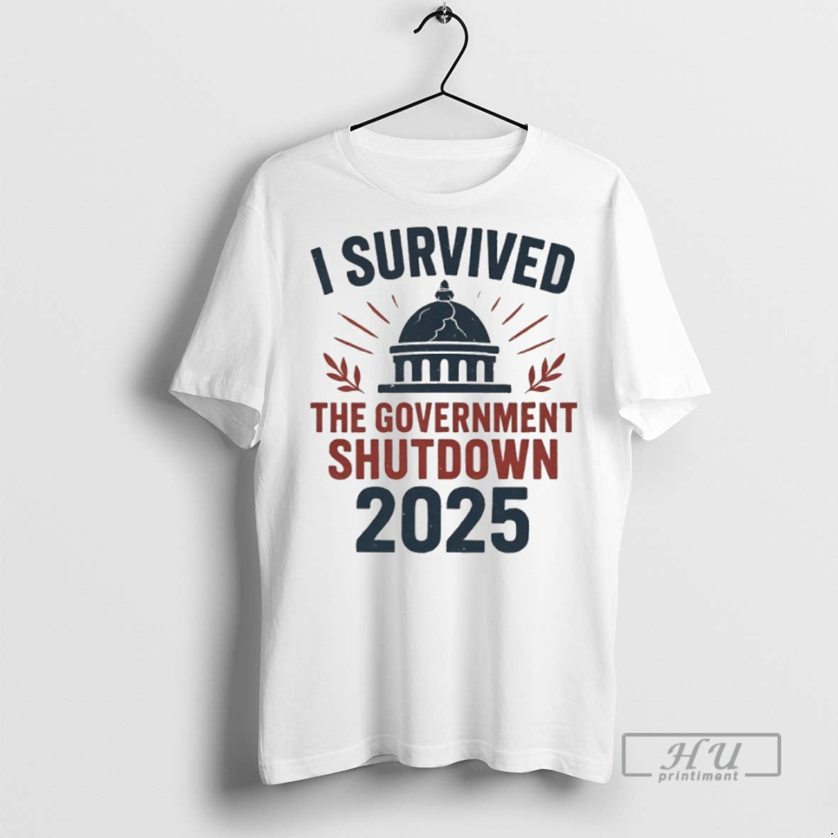 Officials I Survived The Government Shutdown 2025 T Shirts Unisex T-shirt, Sweatshirt, Hoodie, Long Sleeve Tee - T-Shirt, Sweatshirt, Hoodie