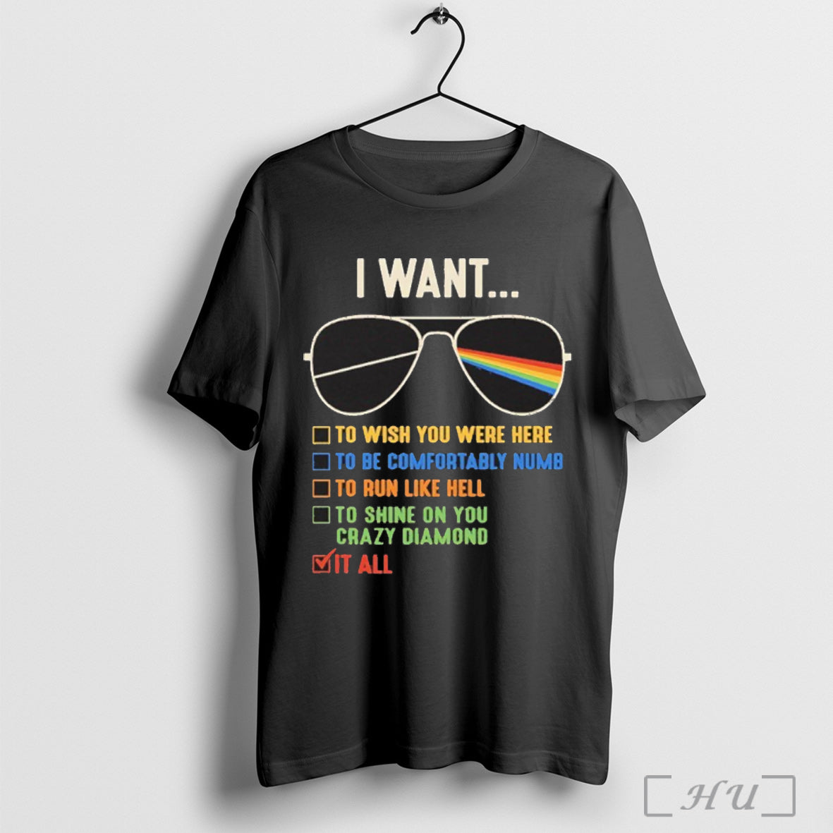Officials I Want To Wish You Were Here To Be Comfortably Numb T Shirt Unisex T-shirt, Sweatshirt, Hoodie, Long Sleeve Tee - T-Shirt, Sweatshirt, Hoodie