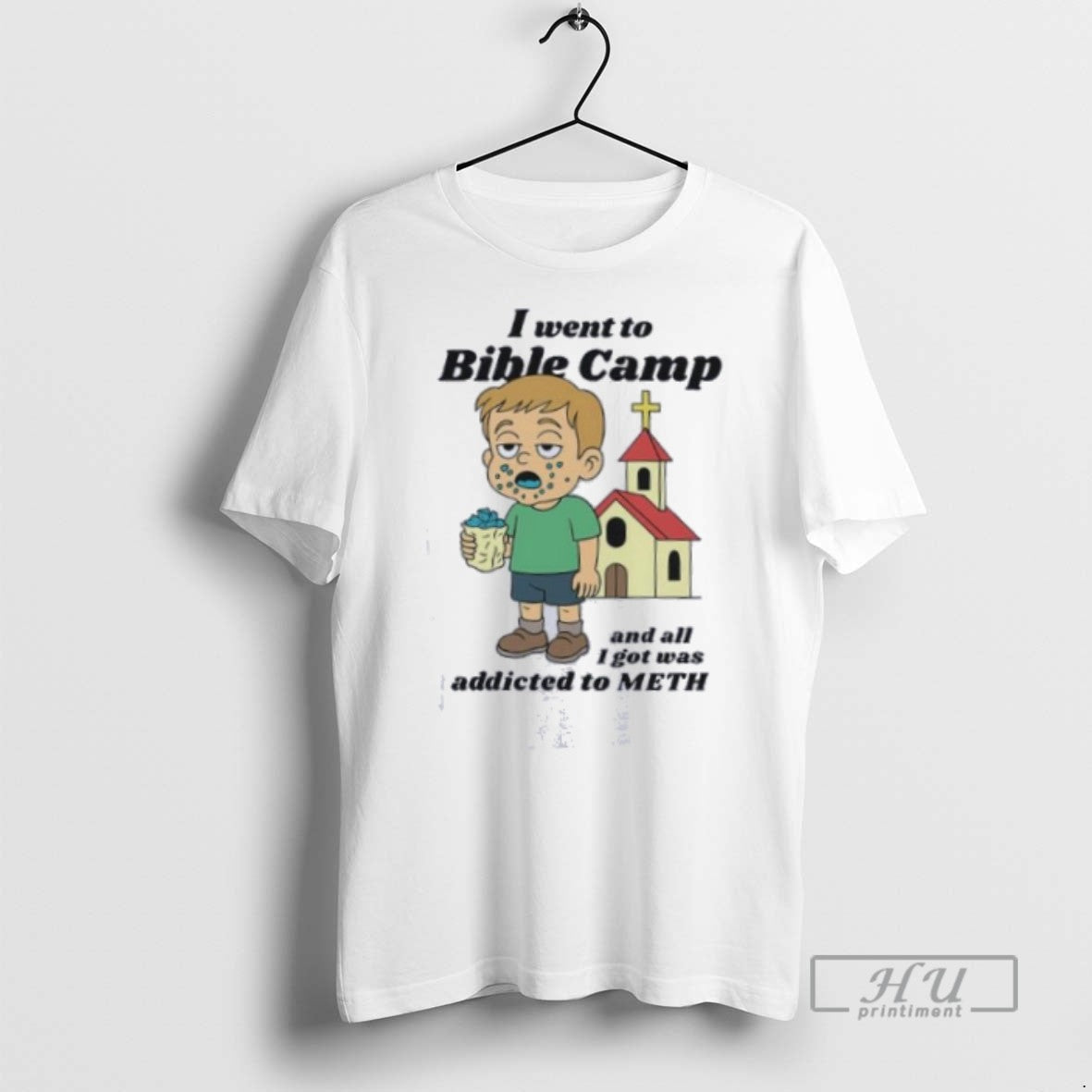Officials I Went To Bible Camp And All I Got Was Addicted To Meth 2025 Unisex T-shirt, Sweatshirt, Hoodie, Long Sleeve Tee - T-Shirt, Sweatshirt, Hoodie