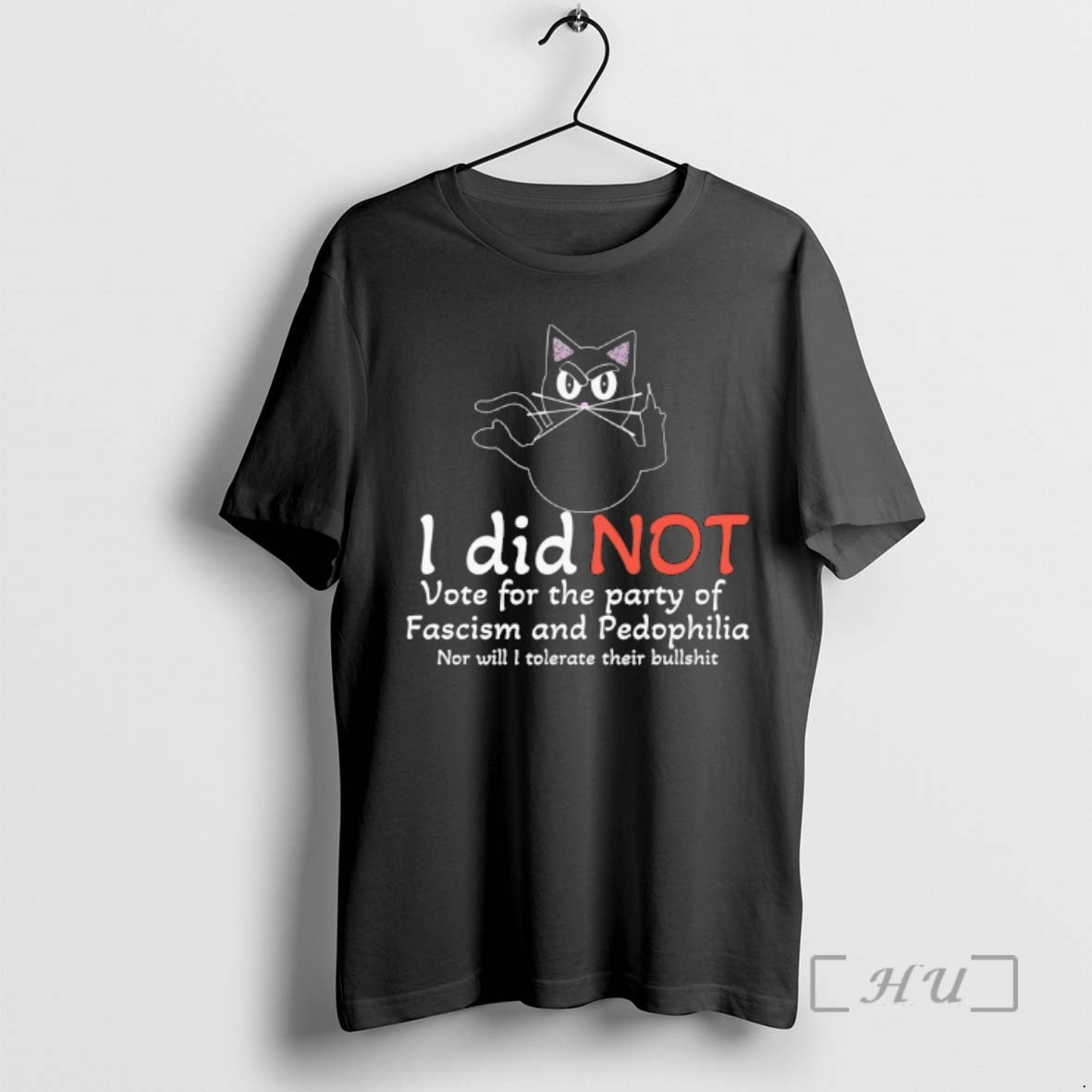 Officials I Did Not Vote For The Party Of Fascism And Pedophilia Dark Cat Premium - T-Shirt, Sweatshirt, Hoodie