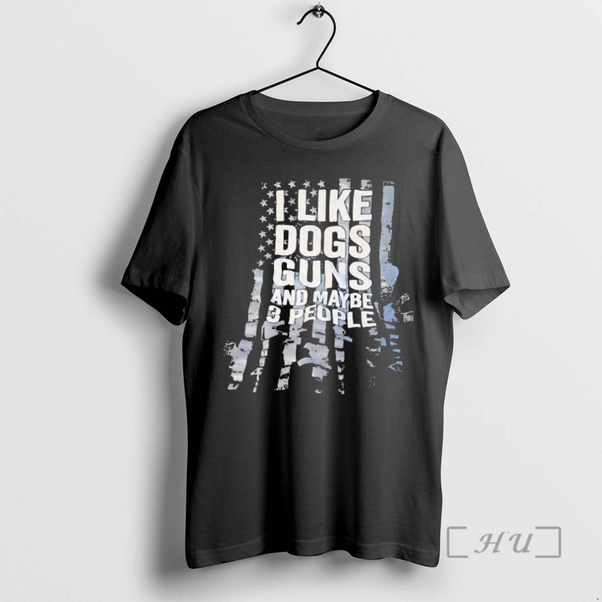 Officials I Like Dogs Guns And Maybe 3 People Usa Flag Premium T Shirts Sweater - T-Shirt, Sweatshirt, Hoodie