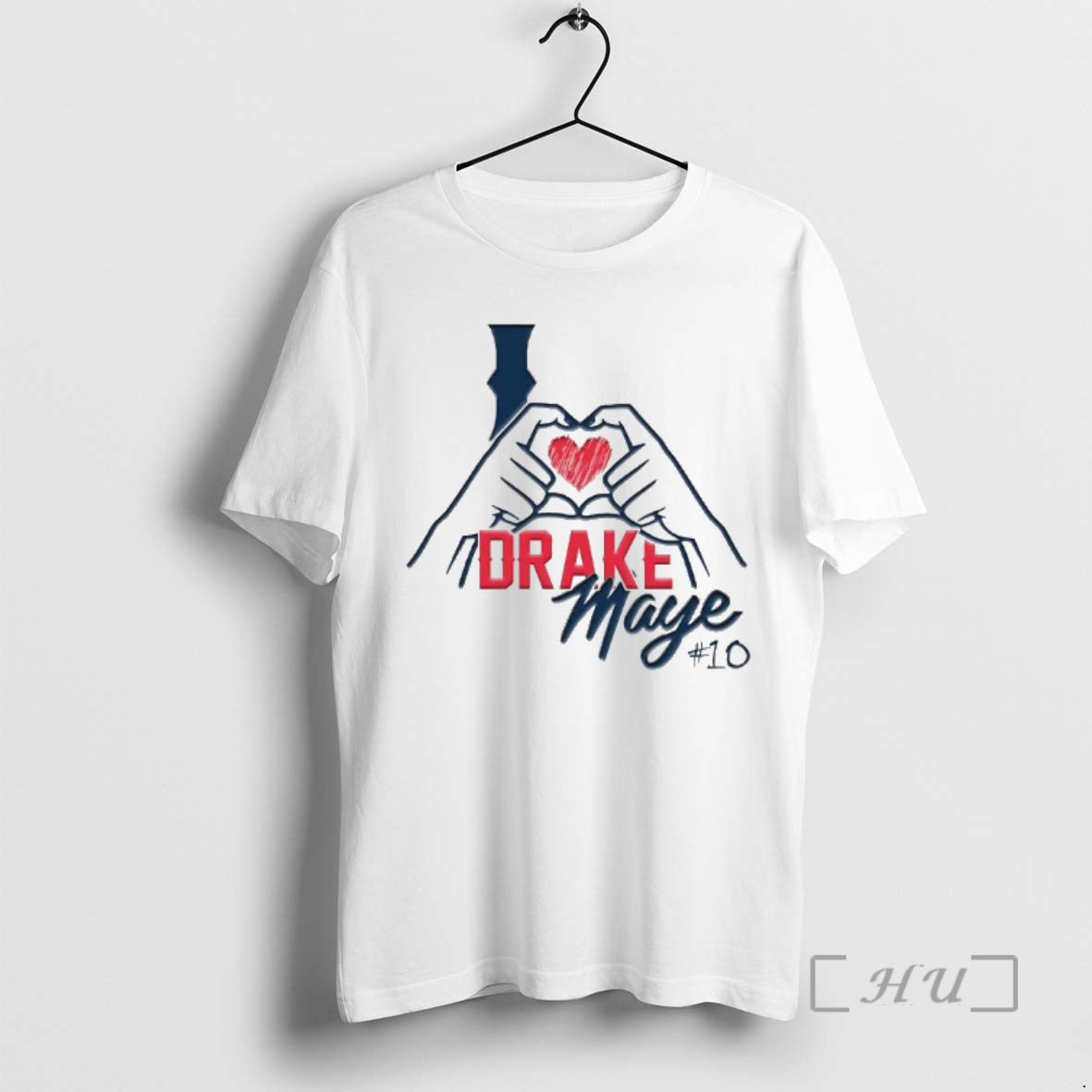 Officials I Love Drake Maye 10 Heart Patriots - T-Shirt, Sweatshirt, Hoodie