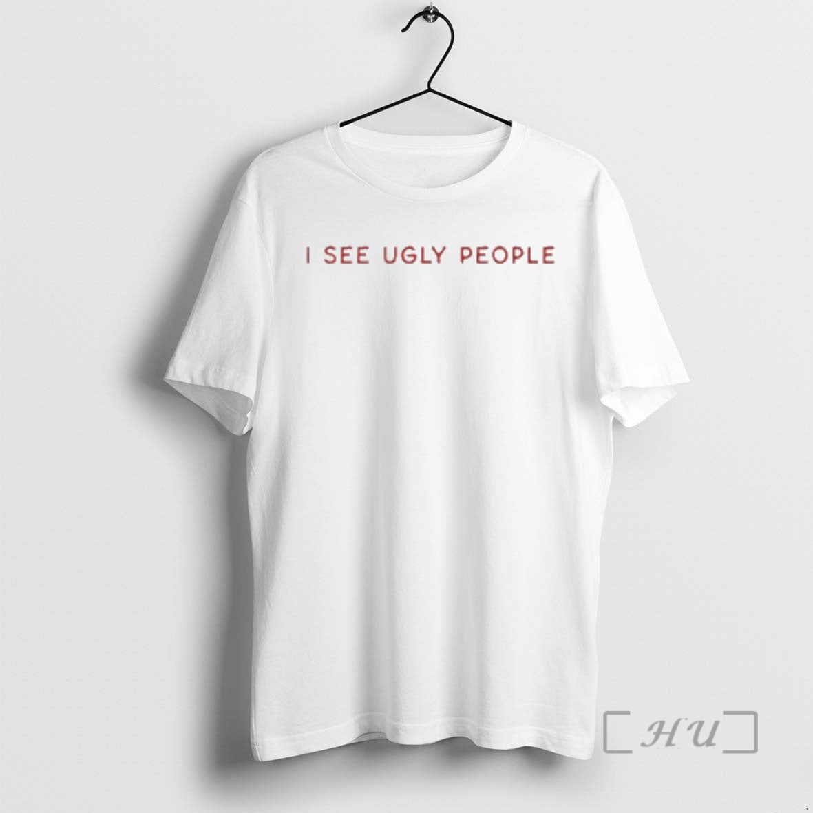 Officials I See Ugly People Ringer - T-Shirt, Sweatshirt, Hoodie