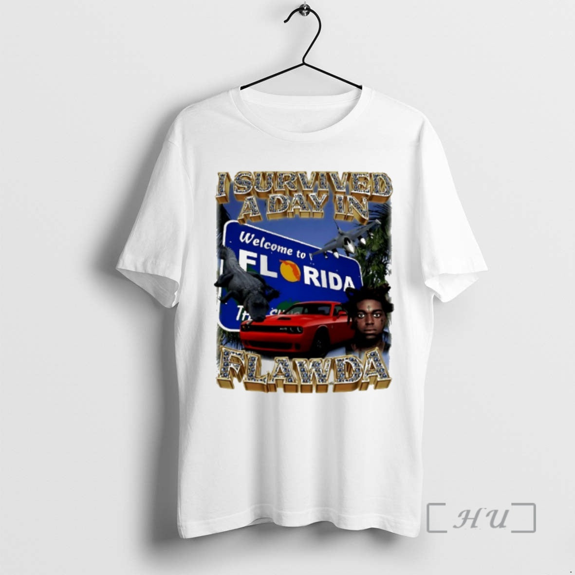 Officials I Survived A Day In Flawda 90s Bootleg Unisex T-shirt, Sweatshirt, Hoodie, Long Sleeve Tee - T-Shirt, Sweatshirt, Hoodie