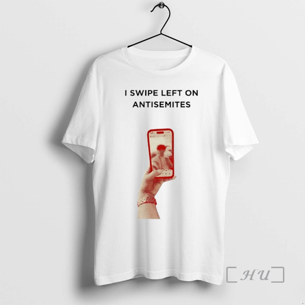 Officials I Swipe Left On Antisemites Circle - T-Shirt, Sweatshirt, Hoodie