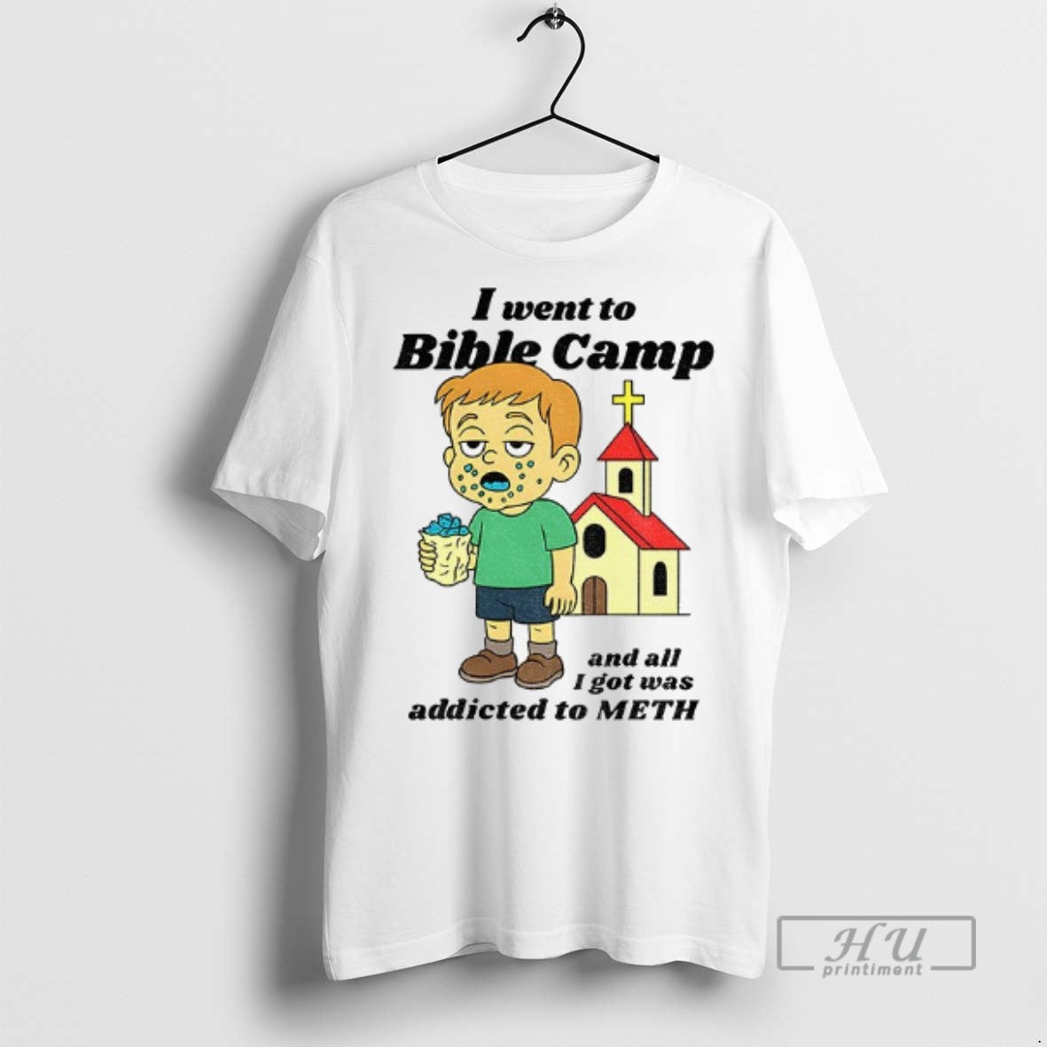Officials I Went To Bible Camp And All I Got Was Addicted To Meth Unisex T-shirt, Sweatshirt, Hoodie, Long Sleeve Tee - T-Shirt, Sweatshirt, Hoodie