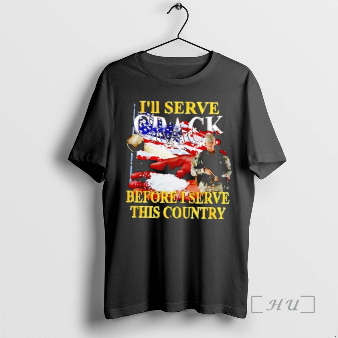 Officials Ill Serve Crack Before I Serve This Country Soldier Flag Premium T Shirts Sweater - T-Shirt, Sweatshirt, Hoodie