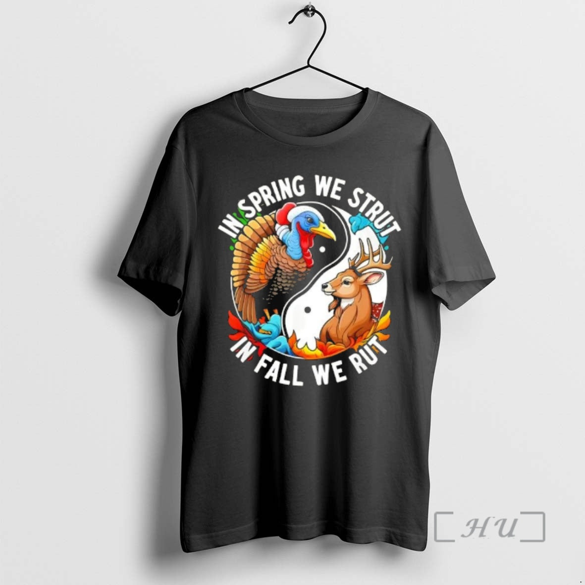 Officials In Spring Strut Fall Rut Buck Hunting Turkey Gobbler Beards Premium T Shirts Sweater - T-Shirt, Sweatshirt, Hoodie