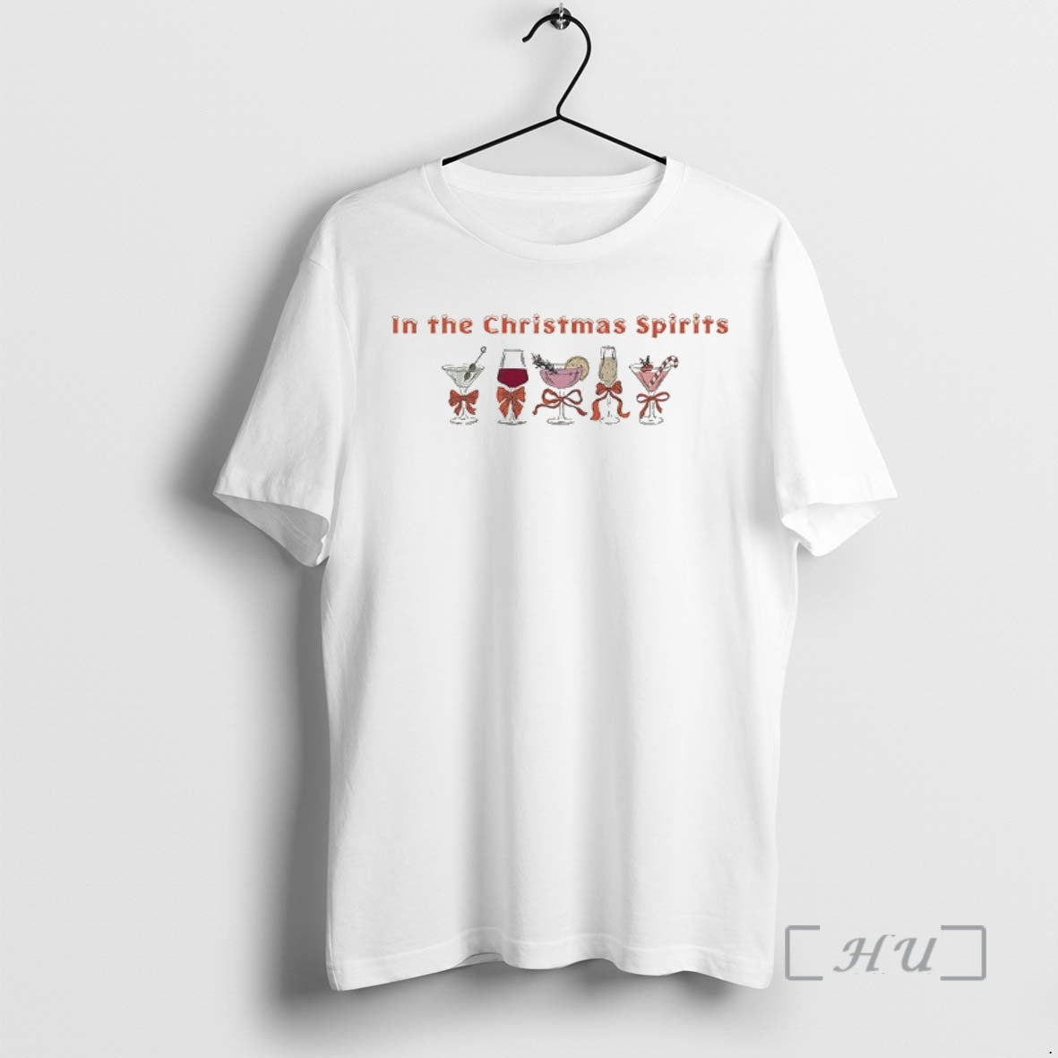Officials In The Christmas Spirits Cocktail Glass With Bow Christmas - T-Shirt, Sweatshirt, Hoodie