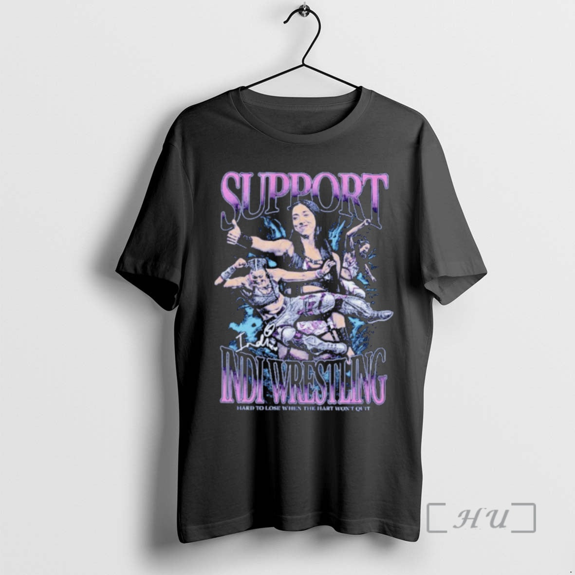 Officials Indi Hartwell Support Indi Wrestling Hard To Lose When The Hart Wont Quit Premium - T-Shirt, Sweatshirt, Hoodie