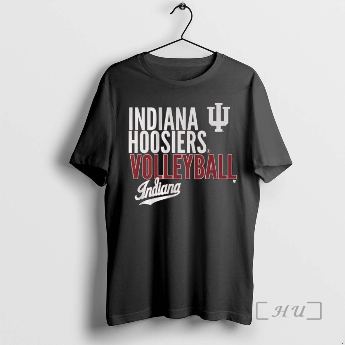 Officials Indiana Volleyball Text Logo Overlay 2025 - T-Shirt, Sweatshirt, Hoodie