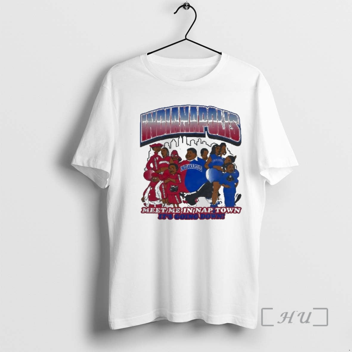 Officials Indianapolis Meet Me In Nap Town Its Going Down Cartoon Vintage Premium T Shirts - T-Shirt, Sweatshirt, Hoodie