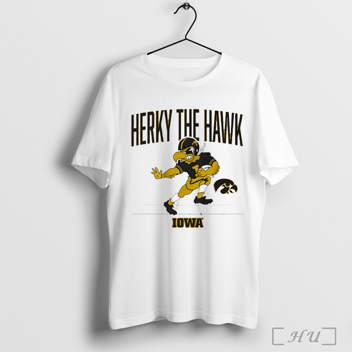 Officials Iowa Hawkeyes Football Herky The Hawk Gridiron Mascot T Shirt Unisex T-shirt, Sweatshirt, Hoodie, Long Sleeve Tee - T-Shirt, Sweatshirt, Hoodie