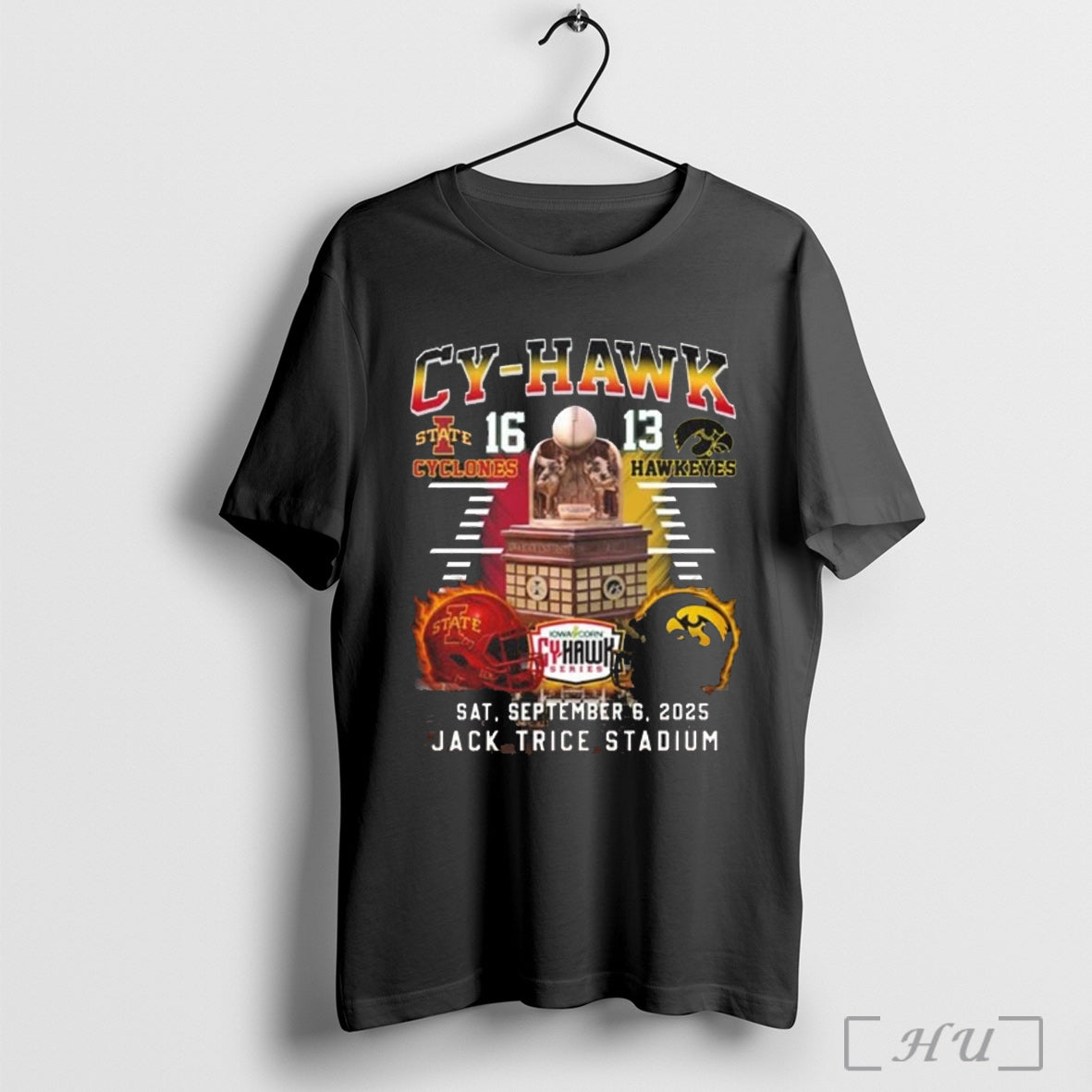 Officials Iowa State Cyclones 16 Iowa Hawkeyes 13 2025 Cy Hawk Jack Trice Stadium Unisex T-shirt, Sweatshirt, Hoodie, Long Sleeve Tee - T-Shirt, Sweatshirt, Hoodie