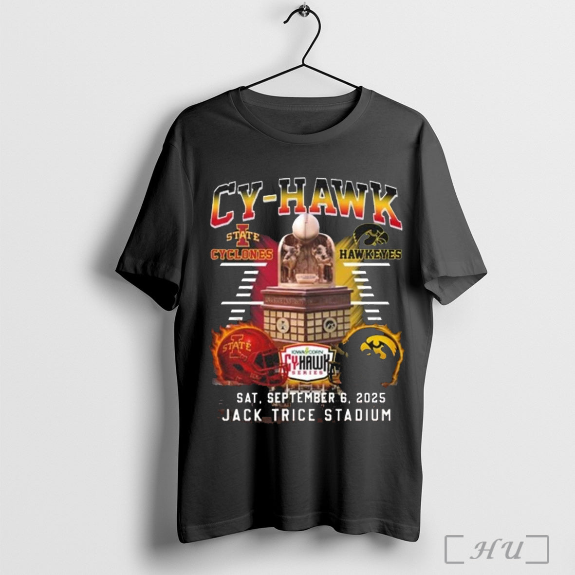 Officials Iowa State Cyclones Vs Iowa Hawkeyes St September 6 2025 Cy Hawk Jack Trice Unisex T-shirt, Sweatshirt, Hoodie, Long Sleeve Tee - T-Shirt, Sweatshirt, Hoodie