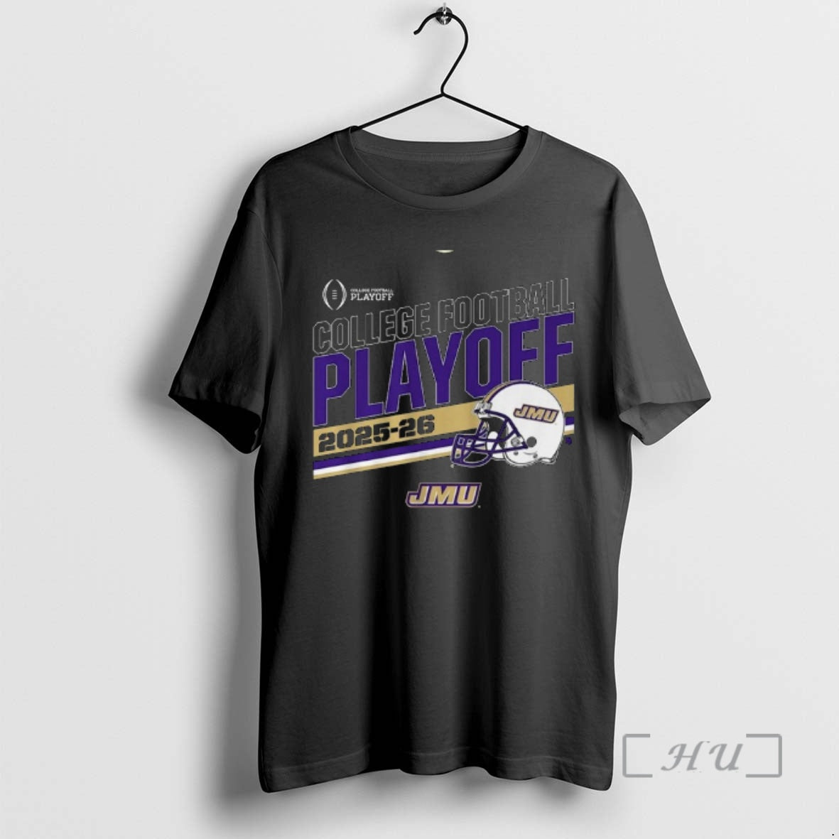 Officials Jmu Football 2025 26 Cfp Stripe - T-Shirt, Sweatshirt, Hoodie