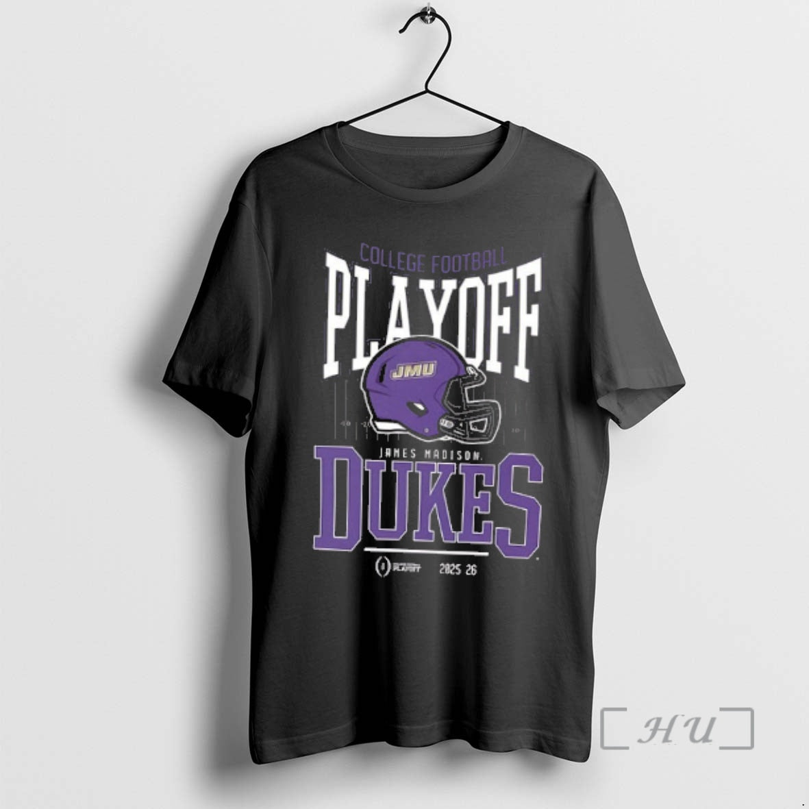 Officials James Madison Dukes College Football Playoff 2025 26 Helmet 2 Sided Premium T Shirts - T-Shirt, Sweatshirt, Hoodie